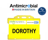 X10 Yellow Name Badges (Product Code YB01)